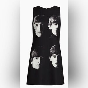 A +‎ O + The Beatles Alice + Olivia Clyde Shift Dress Fab Four- Size 0